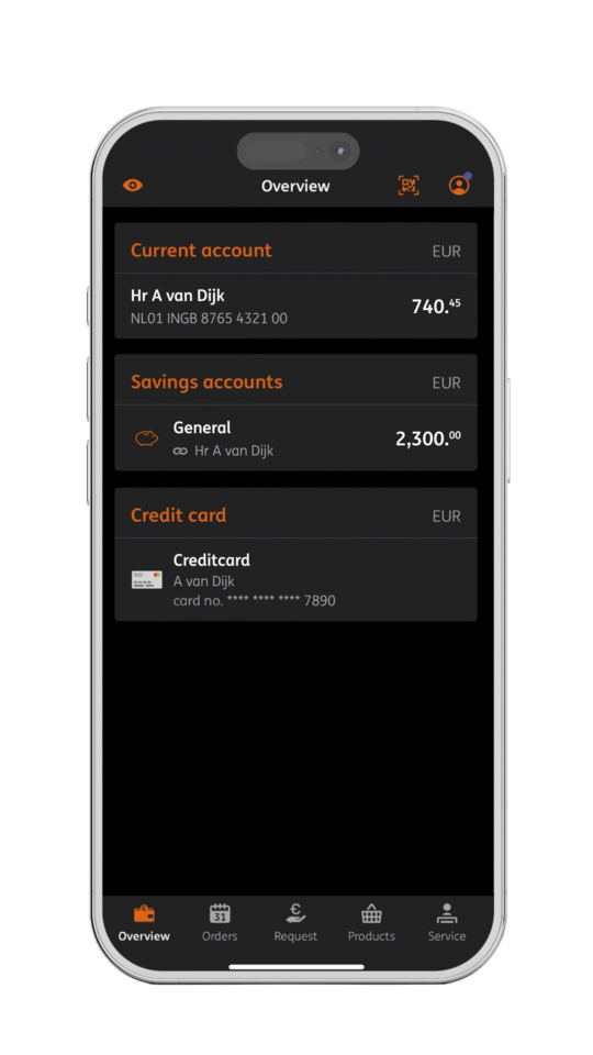 Smartphone met PayBox app